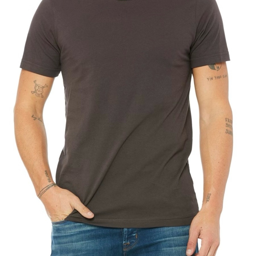 Bella Canvas brown Short Sleeve Tee unisex, blank shirt